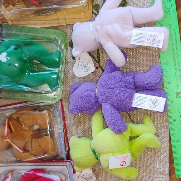 ty SHAKE, FRIES ๐ & GRIMACE (the Bears) MCDONALD'S BEANIE 2004 MINIS VNPLC - Picture 3 of 14